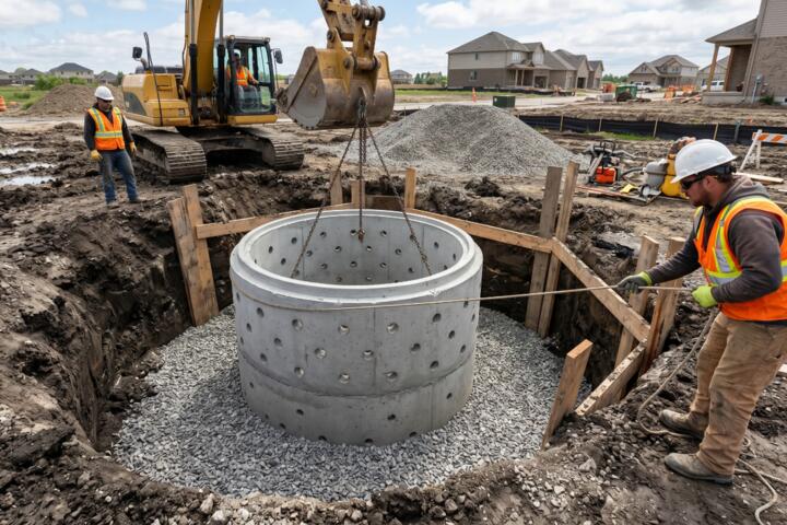 Dry Well Construction for Stormwater Management