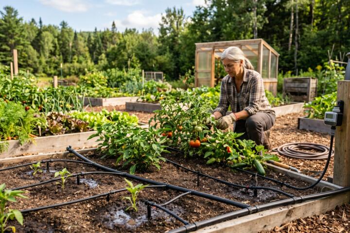 Drip Irrigation Systems: Automated Watering for Off-Grid Gardens