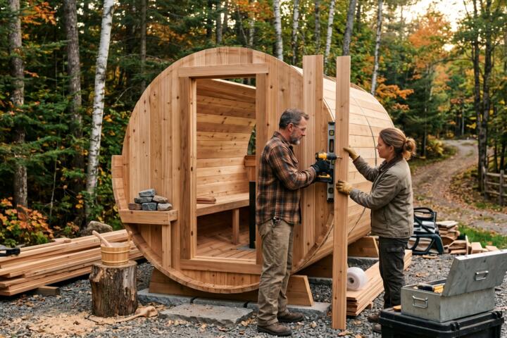 DIY Outdoor Sauna Building: Design, Heat Sources, and Materials