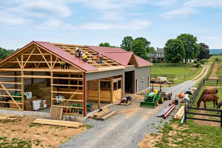 Barn Construction: Planning for Animals, Storage, and Equipment