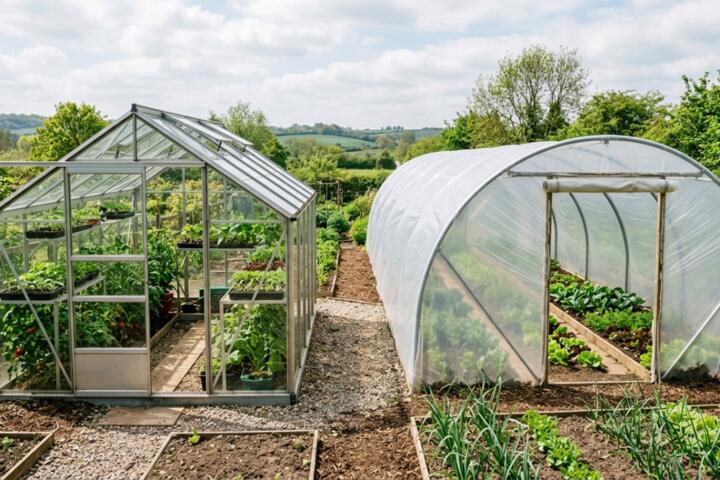 Greenhouse vs. Poly-Tunnel: Which is Right for Your Growing Season?